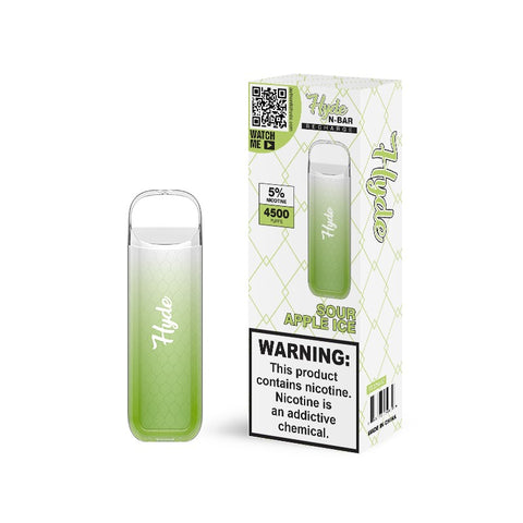 Hyde N-Bar Recharge Disposable- Sour apple Ice